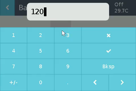 Input scree