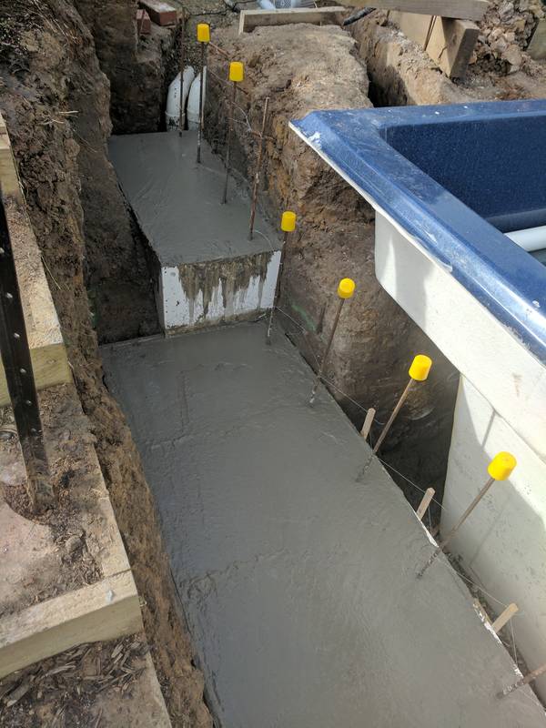 Placed concrete