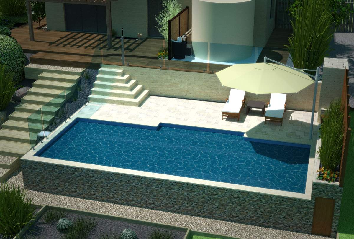 3D design for glass perimeter fencing