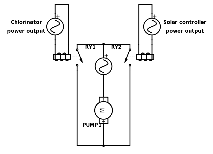 Mains OR gate schematic