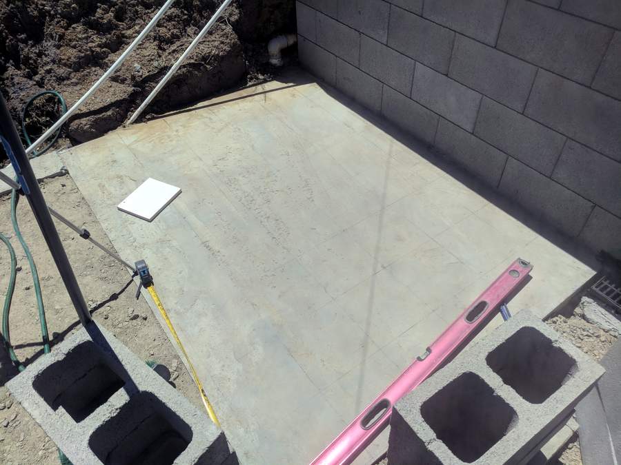 Concrete slab for stairs