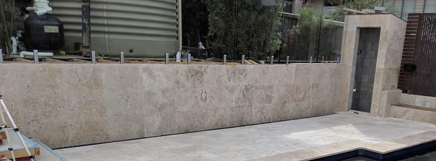 Completed rear wall