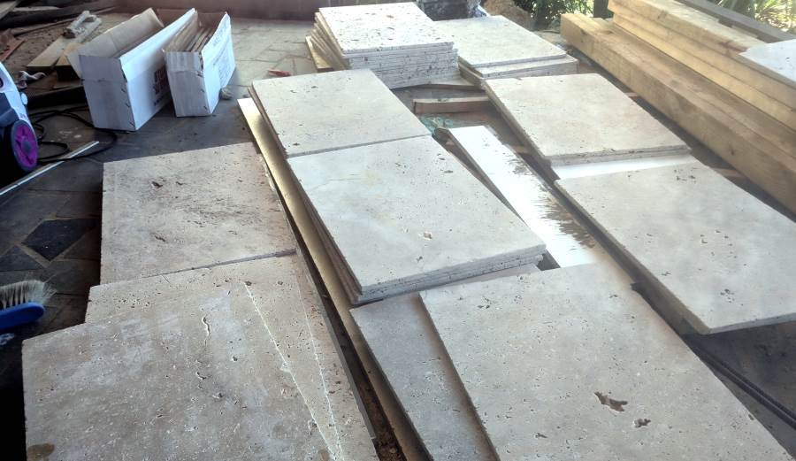 Stacked tiles