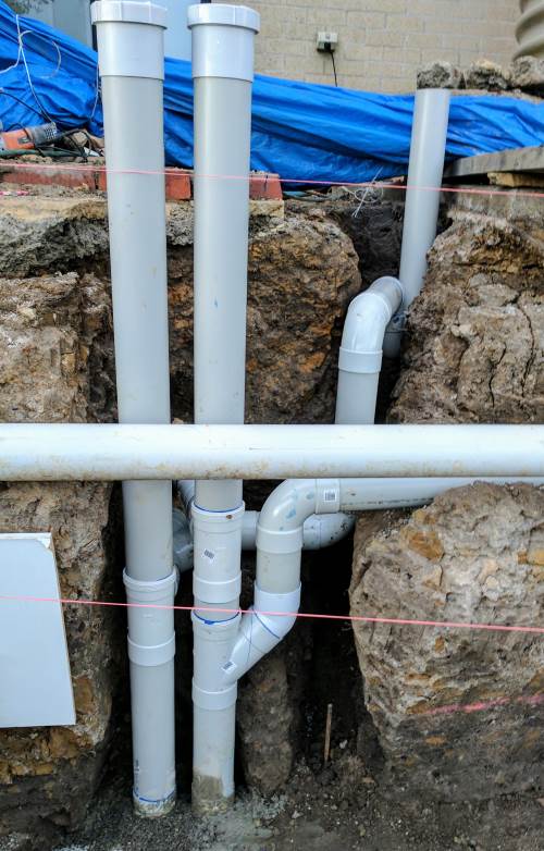 Maze of new pipes